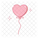 Heart balloon for love  Icon