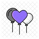 Heart Balloon Love Romance Icon