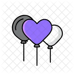 Heart balloon  Icon