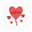 Heart balloon  Icon