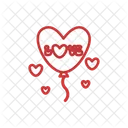 Heart Balloon Heart Love Icon