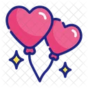 Heart balloon  Icon