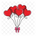 Heart balloon  Icon