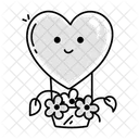 Heart Balloon  Icon