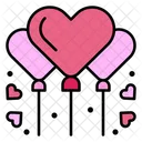 Balloons Party Heart Balloon Icon