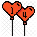 Heart Balloon Balloons Valentine Icon