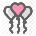 Heart Balloon  Icon