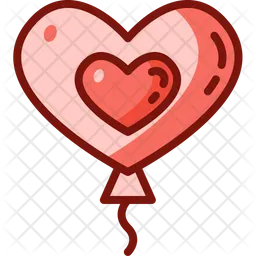 Heart Balloon  Icon