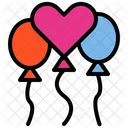 Heart Balloon  Icon