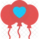 Heart Balloon Party Balloon Decorative Balloons Icon