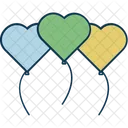 Heart Balloon Balloon Party Balloons Icon