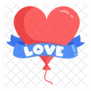 Heart Balloon  Icon