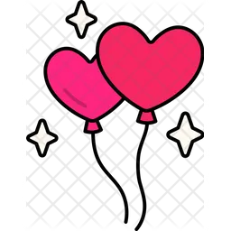 Heart Balloon Two  Icon