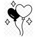 Heart Balloon Two Love Valentine Icon