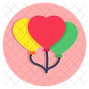 Heart Balloons Gasbags Helium Balloons Icon