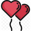 Heart balloons  Icon