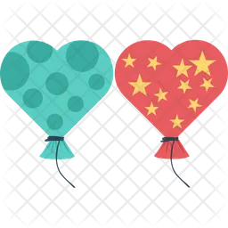 Heart Balloons  Icon