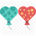 Heart Balloons Loving Caring Icon
