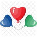 Heart balloons  Icon