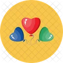 Heart Balloons Balloons Wending Icon