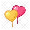 Love Balloon Hearts Valentine Love Icon
