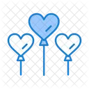 Heart Balloons  Icon