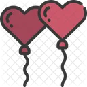 Heart Balloons  Icon