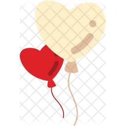 Heart Balloons  Icon