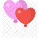 Balloons Heart Love Icon