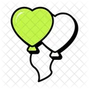 Heart Balloons  Icon