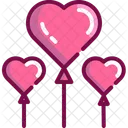 Heart Balloons  Icon