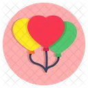 Heart Balloons Gasbags Helium Balloons Icon
