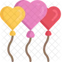 Heart Balloons In Love February Icon