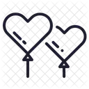 Balloon Heart Party Icon