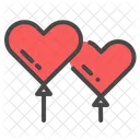 Balloon Heart Party Icon