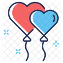 Heart Balloon Love Balloons Romantic Balloons Icon