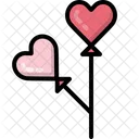 Heart balloons  Icon