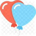 Heart Balloons Decorative Balloons Christmas Balloons Icon