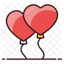 Heart Balloons Balloons Party Balloons Icon