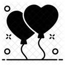 Heart Balloons Balloons Party Balloons Icon