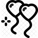 Heart Baloons Icon