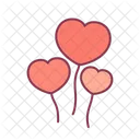 Love Valentine Balloons Icon