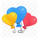 Helium Balloons Heart Balloons Celebrations Icon
