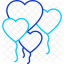 Heart Balloons Icon