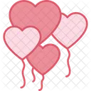Heart Balloons Icon