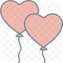 Heart Balloons Icon
