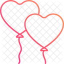 Heart Balloons Icon