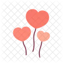 Heart Balloons  Icon