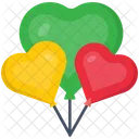 Heart balloons  Icon