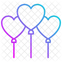 Heart balloons  Icon